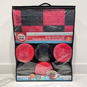 NEW Play Day Jumbo Checkers Set